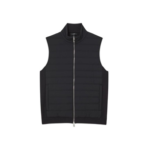 REISS Newford Funnel-Neck Quilted Knit Gilet